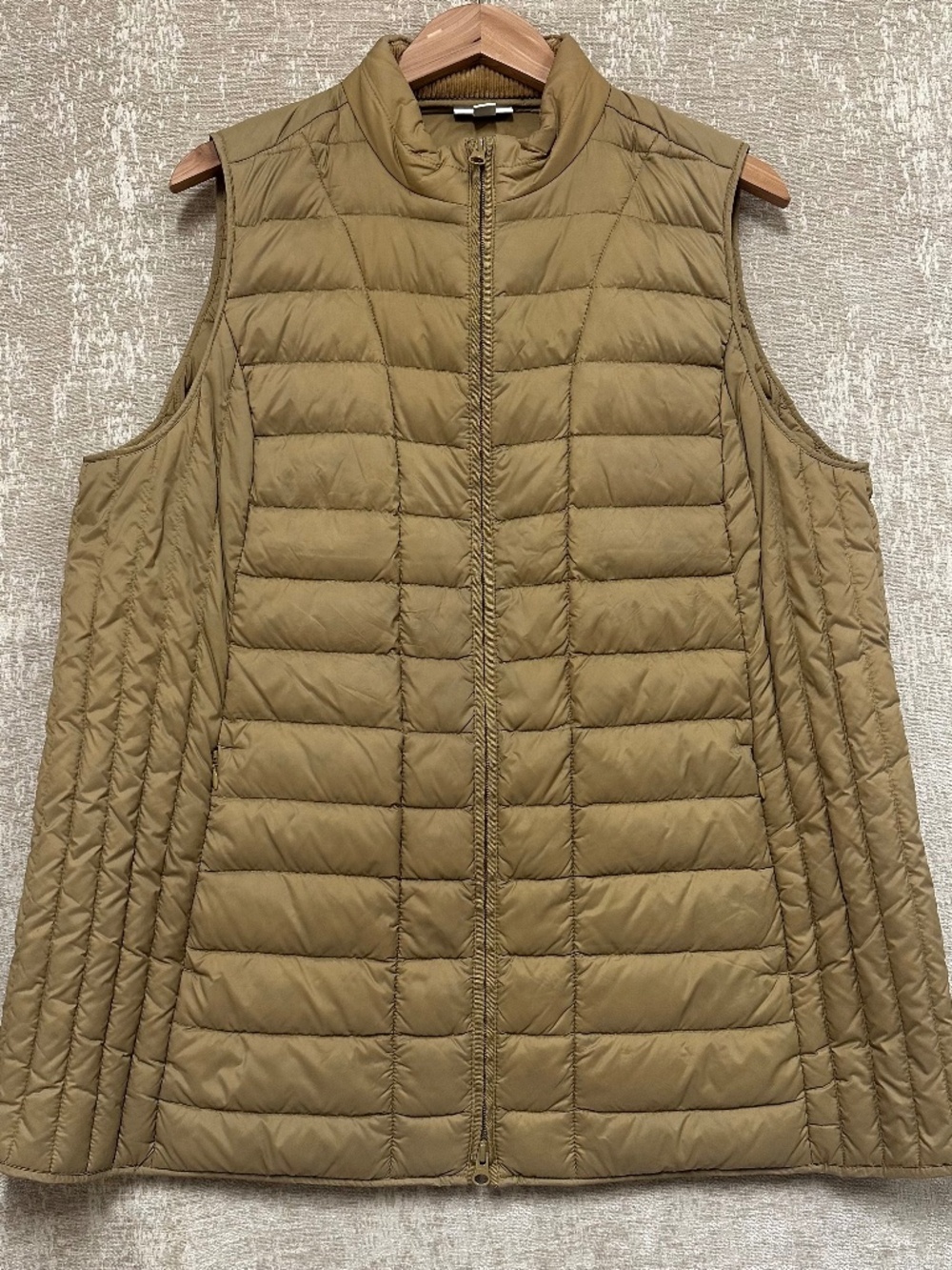 J Jill Down Fill Camel Vest Women’s size XL petite